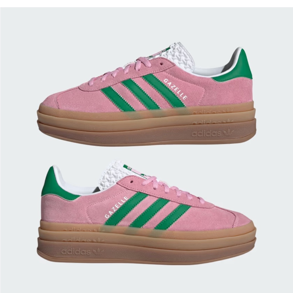 Adidas Gazelle Bold Pink and Green Women's Shoes